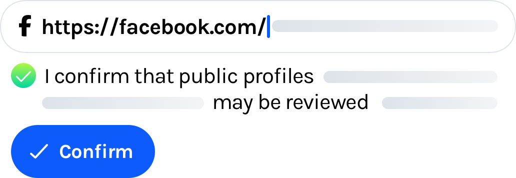 Consent-first public profile link collection